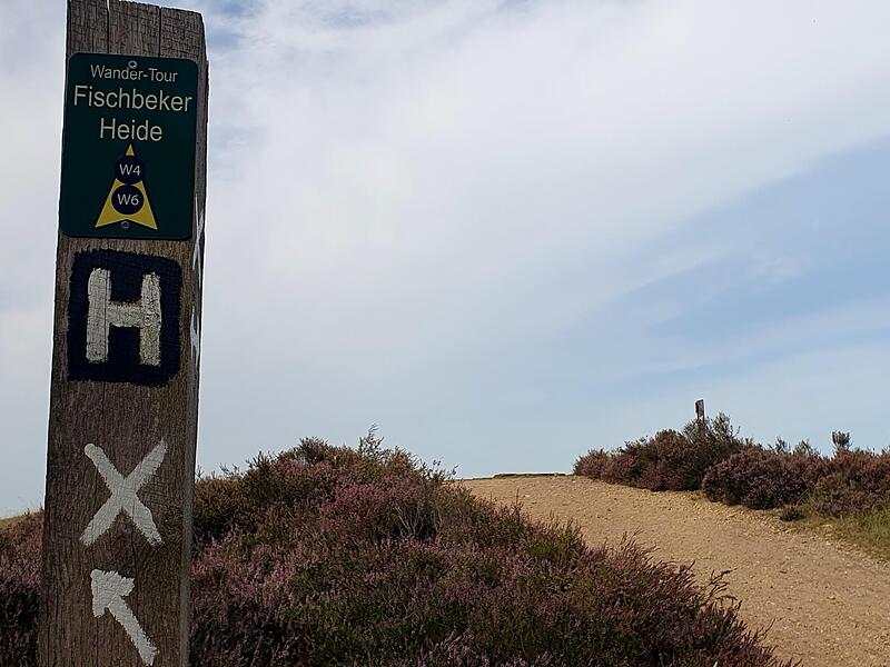 Hinweisschild aus der Fischbeker Heide