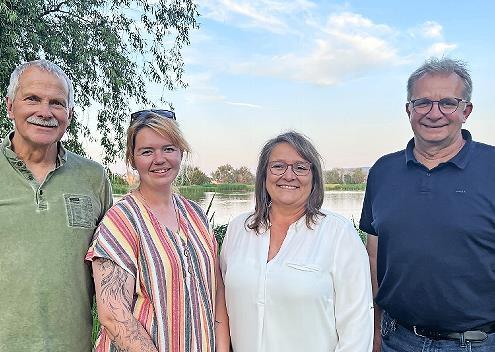 Der „FW-FL“-Vorstand v.l.: Vorsitzender Winfried Oppawsky, Schriftführerin Kimberly Lortz, Pressereferentin Margot Scheer und Vorsitzender Thilo Wagner.