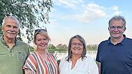 Der „FW-FL“-Vorstand v.l.: Vorsitzender Winfried Oppawsky, Schriftführerin Kimberly Lortz, Pressereferentin Margot Scheer und Vorsitzender Thilo Wagner.