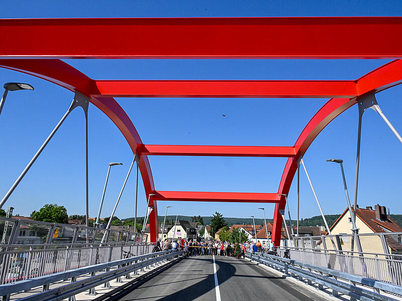 Piastenbrücke Forchheim EröffnungEröffnung Piastenbrücke