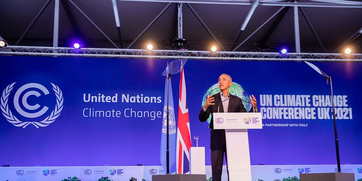 COP26: Barack Obama und Prinz Charles betonen bei der Klimakonferenz in ...