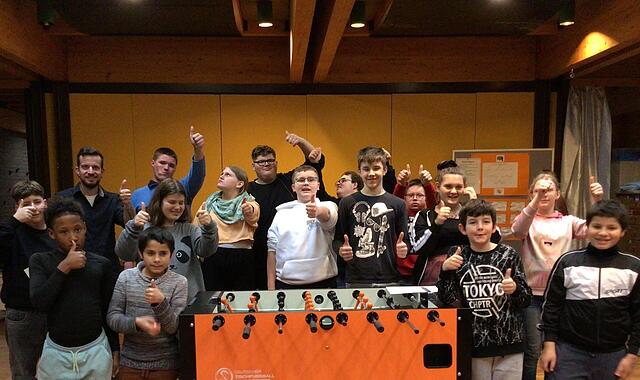 Die Katharinen-Schule in Fuchsstadt feiert Kick-off mit einem Turnier. Die Katharinen-Schule in Fuchsstadt feiert Kick-off mit einem Turnier.