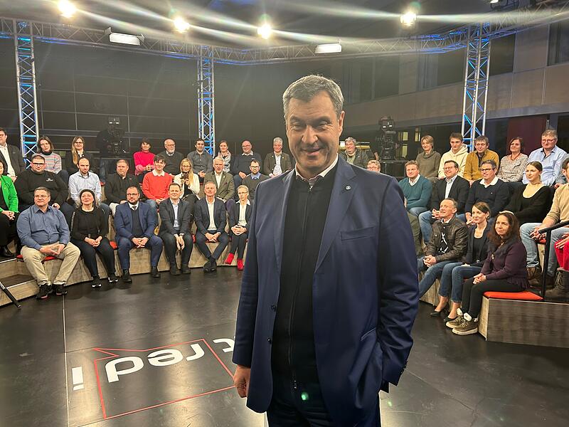 Die Sendung &bdquo;Jetzt red i&ldquo; des Bayerischen Fernsehens kam am Mittwochabend live aus Bad Rodach im Landkreis Coburg - zu Gast war Ministerpr&auml;sident Markus S&ouml;der