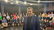 Die Sendung „Jetzt red i“ des Bayerischen Fernsehens kam am Mittwochabend live aus Bad Rodach im Landkreis Coburg - zu Gast war Ministerpräsident Markus Söder