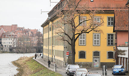 Das Geb&auml;ude der JVA Bamberg im Sand stammt aus dem 14. Jahrhundert.