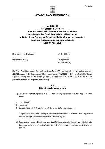 Alkohol- und Cannabisverbot im Luitpoldpark Alkohol- und Cannabisverbot im Luitpoldpark