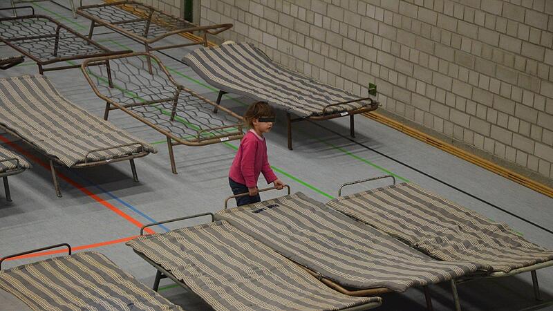 W&auml;hrend der Migrationswelle von 2015 wurde die Frankenhalle als Sammelunterkunft genutzt.