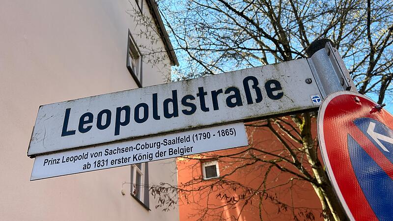 Die Leopoldstraße in Coburg ist nach Leopold benannt, den ersten König der Belgier.