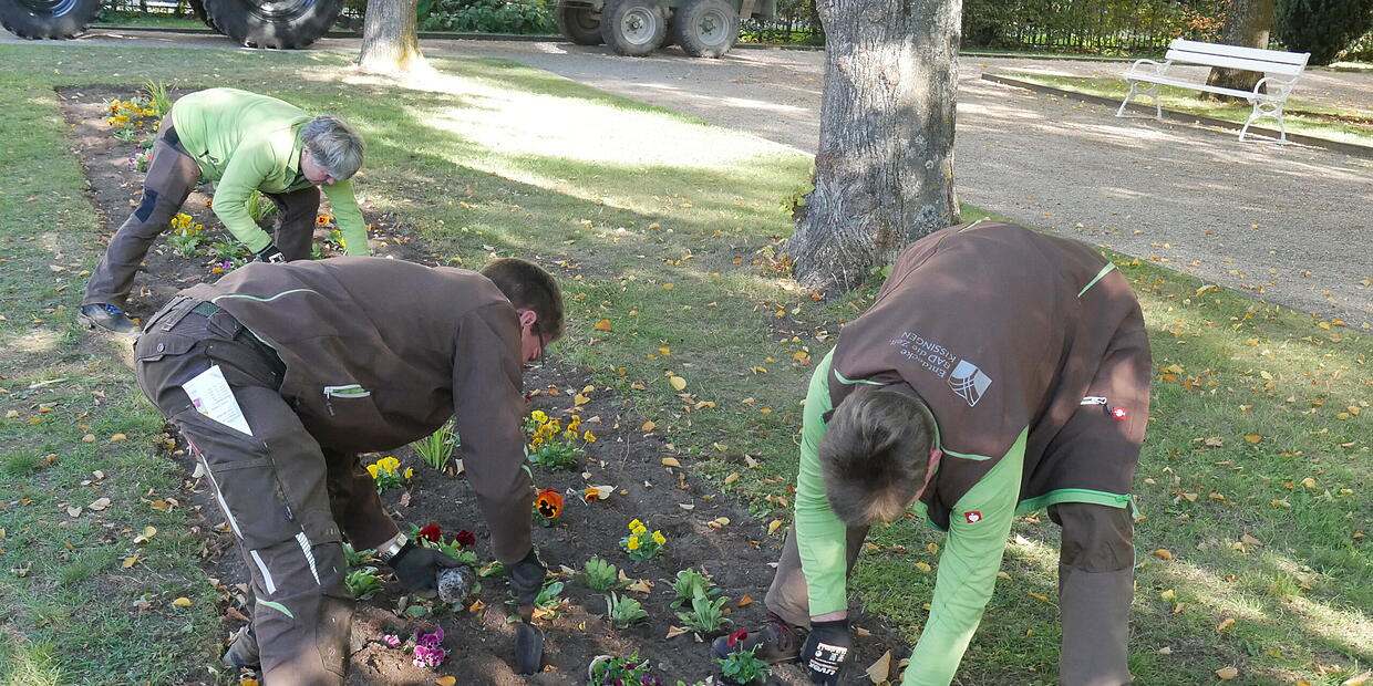 Kurgarten bekommt sein Herbstkleid