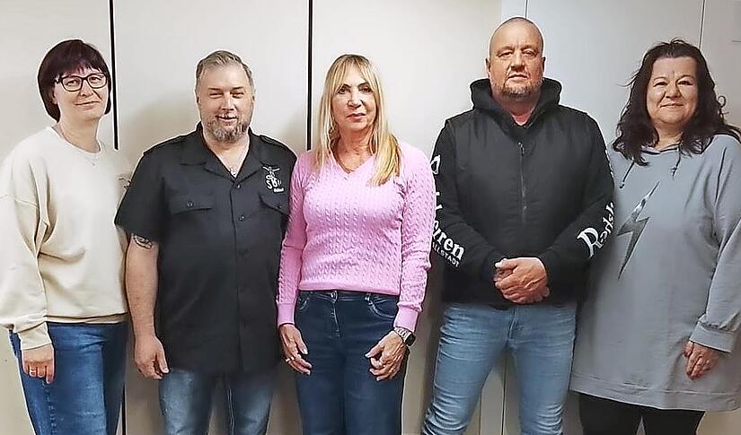 Die neugew&auml;hlten Vorstandsmitglieder der Solidarit&auml;t Hallstadt.