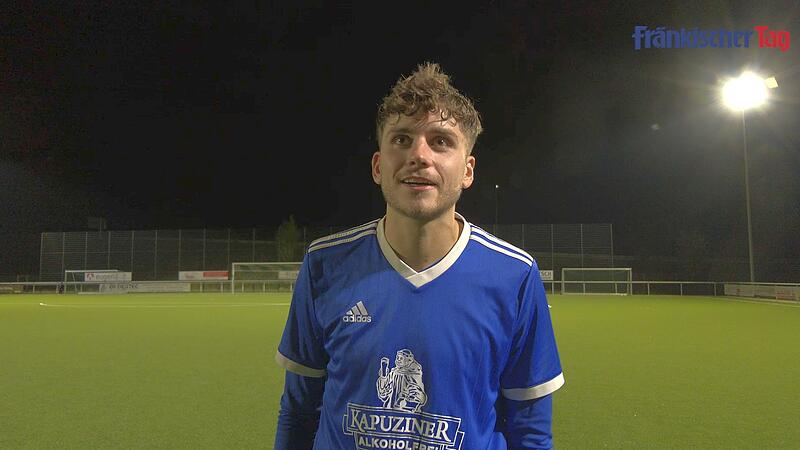 Freute sich &uuml;ber seinen Treffer aus rund 30 Metern: Bischbergs Robin Binneboessel.