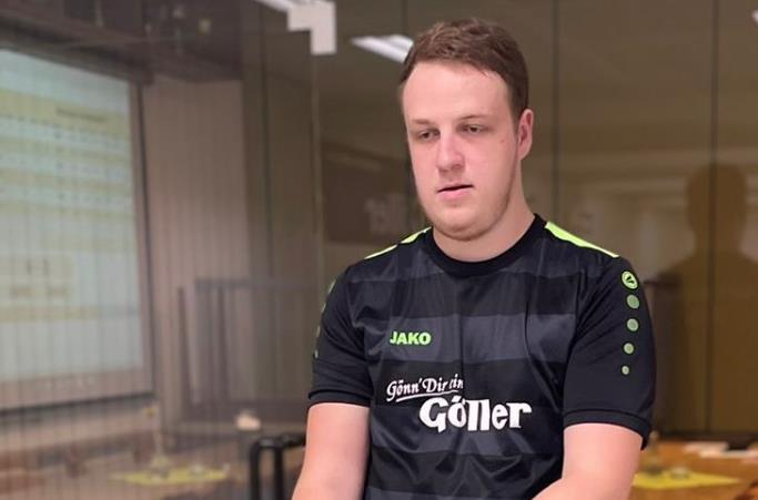 Pascal &Ouml;sterling feierte sein Zweitliga-Deb&uuml;t beim SKK Gut Holz Zeil, verlor aber sein Duell beim KV Rothenbergen mit 1:3.