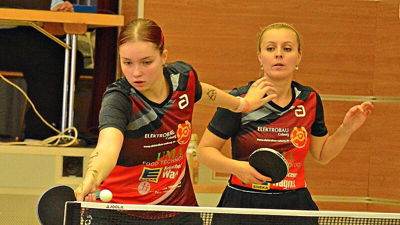 Tischtennis Bad Rodach Anhelina Osokina (links) und Valerija Mühlbach sammelten insgesamt fünf Punkte für Bad Rodach.