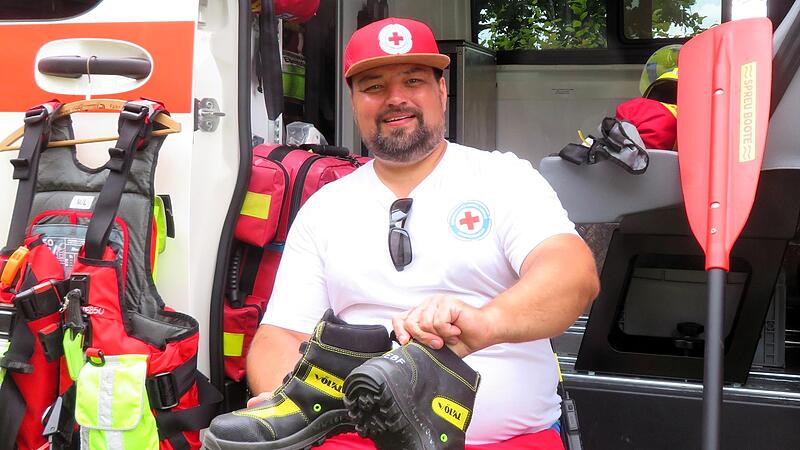Florian Gehringer &ndash; hier beim Seefest &ndash; w&uuml;nscht sich einen Zugang zur Badestelle f&uuml;r alle.