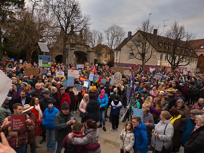 Demo f&uuml;r Demokratie in ForchheimDemo f&uuml;r Demokratie in Forchheim