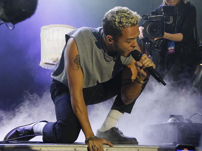 Ab 21 Uhr gab der Künstler Malik Harris ein Konzert.