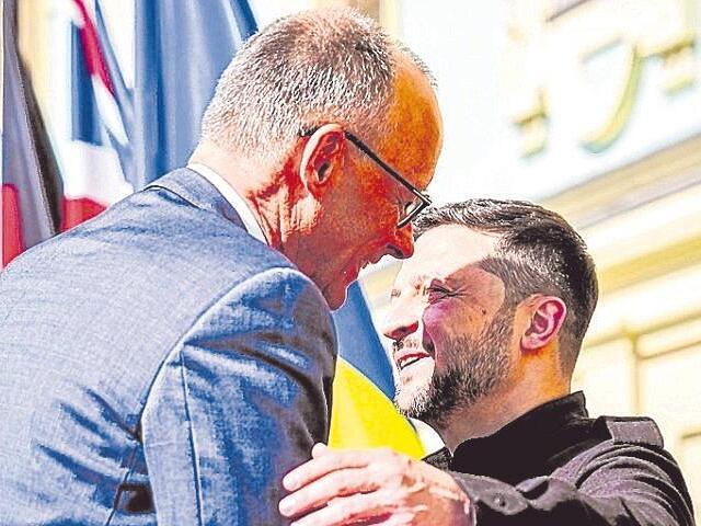 Friedrich Merz und Wolodymyr Selenskyj, hier bei einem Treffen im Mai 2025. Friedrich Merz und Wolodymyr Selenskyj, hier bei einem Treffen im Mai 2025.