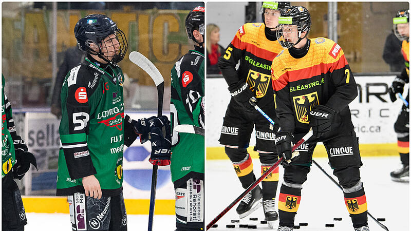 In Höchstadt (li.): Andreas Grin war in der abgelaufenen Saison bei der Stadioneröffnung gegen Passau ein Alligators. Aus Höchstadt (re.): Carlos Händel (bei der U20-WM-Vorbereitung) wurde im Nachwuchs der Alligators groß.