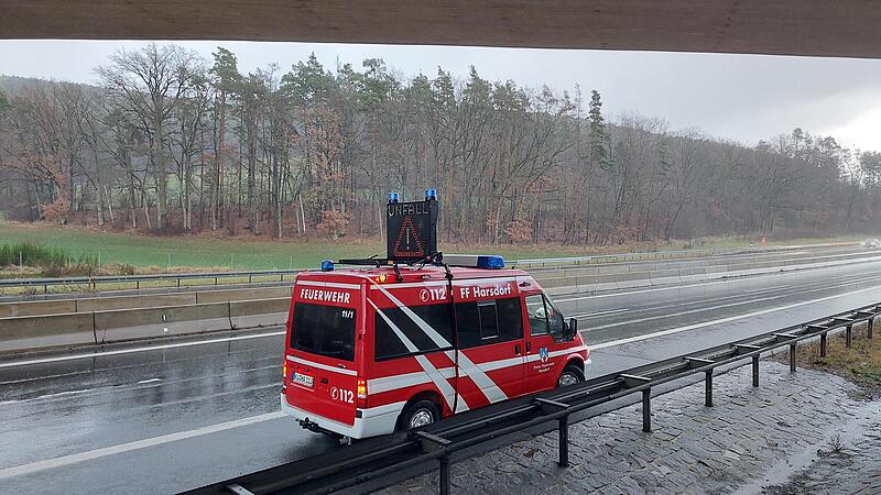 Einsätze auf der Autobahn gab es viele. Insgesamt war die Feuerwehr Harsdorf bei 41 überörtlichen Einsätzen dabei.