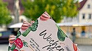 Treue Kunden k&ouml;nnen auf dem Ha&szlig;furter Wochenmarkt Stempel sammeln. Ist die Karte voll, gibt es ein Fr&uuml;hst&uuml;ck.Stadt Ha&szlig;furt