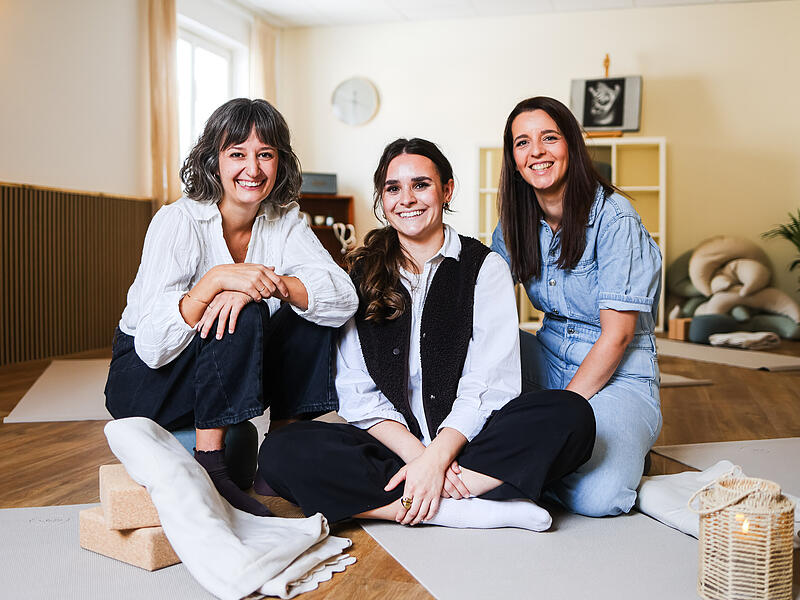 Haben sich den Traum einer gemeinsamen Hebammenpraxis in Bamberg erf&uuml;llt (von links): Stella Pitsch, Janina Augustin und Judith G&uuml;tlein
