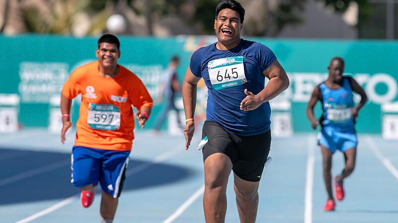Leichtathleten bei den Special Olympics