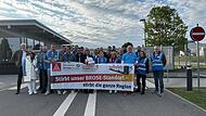 Protest der Würzburger Broseaner vor der Bamberger Verwaltung am Berliner Ring