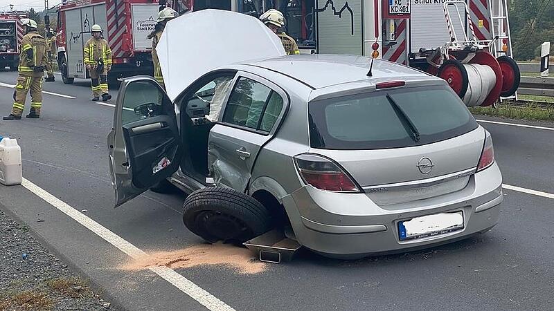 Frontalzusammenstoß auf der B85