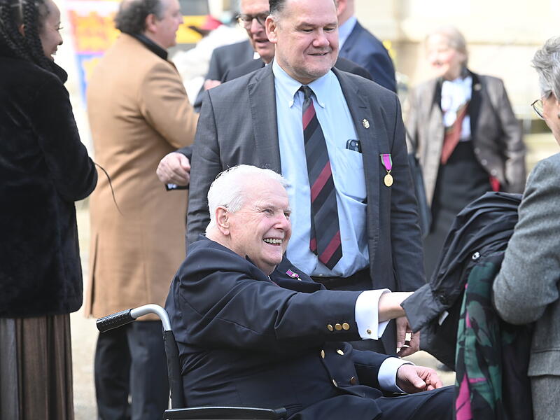 Gro&szlig;er Empfang in Coburg: Mehr als 200 geladene G&auml;ste gratulierten Andreas Prinz von Sachsen-Coburg und Gotha zum 80. Geburtstag.