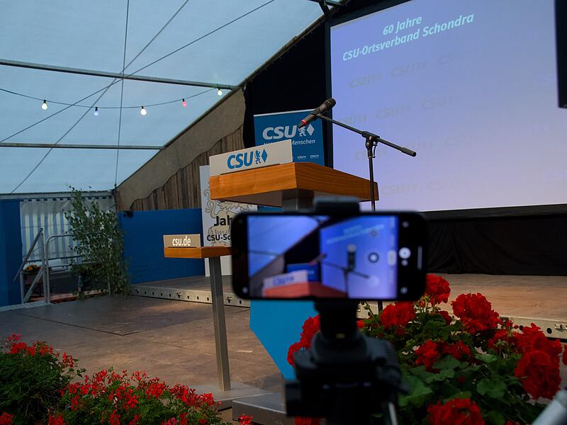 Feier 60 Jahre CSU Schondra mit Ministerpräsident Markus Söder