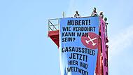 Protestaktion gegen Gasbohrung