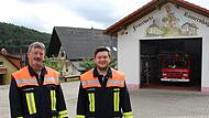 Seit Jahren k&auml;mpft die R&ouml;mershager Feuerwehr f&uuml;r einen Neubau des Ger&auml;tehauses. Zweiter Kommandant J&uuml;rgen Scheller (links) und Erster Kommandant Kevin Scheller setzen sich daf&uuml;r ein.