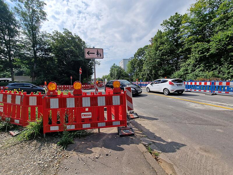 Die Baustelle am Nordring macht eine Umleitung notwendig.