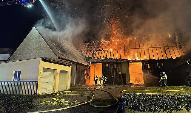 Scheunenbrand Niederndorf Scheunenbrand Niederndorf