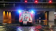 Starkregen überflutet Straßen in Aschaffenburg Starkregen überflutet Straßen in Aschaffenburg