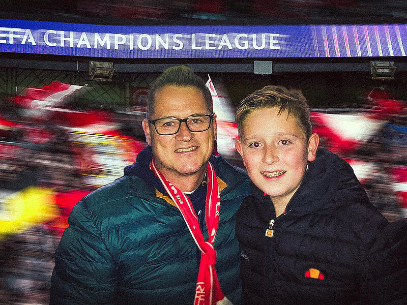 Der Kronacher Frank Müller und sein Sohn Felix waren am Mittwochabend in Paris beim Champions-League-Knaller im Stadion.