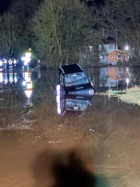 Hochwasser bei Langenstadt