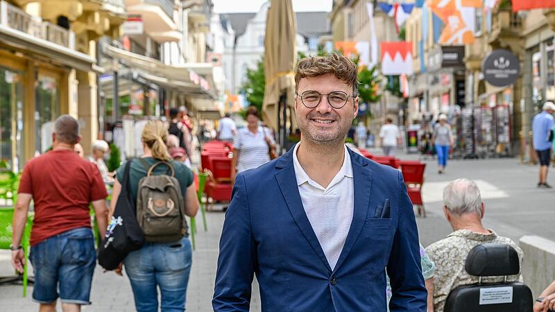 Bad Kissingens Wirtschaftsförderer Sebastian Bünner ist zufrieden mit dem bunten Mix in der Innenstadt. Bad Kissingens Wirtschaftsförderer Sebastian Bünner ist zufrieden mit dem bunten Mix in der Innenstadt.