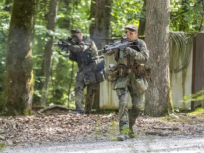 Einzelk&auml;mpferausbildung bei der Bundeswehr in Hammelburg.