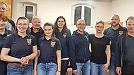 Neuwahlen und Ehrungen beim Musikverein Ma&szlig;bach: Beate Hub, Rebekka Benckiser R&auml;th, Victoria Klement, Stefan Erhard, O. Gleichmann, Christoph Klement, Tanja Saal, Michael und Diana Schraut sowie Christoph Benckiser