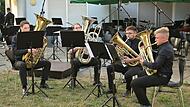 Das Tubaquartett begeisterte die Zuhörer mit der „Kleinen Nachtmusik“.