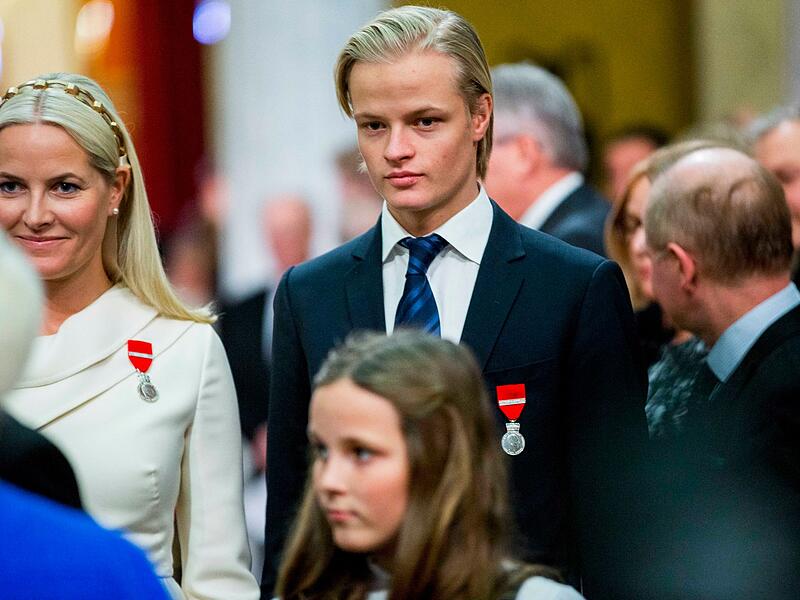 Mette-Marit und ihr Sohn Marius Borg Høiby Mette-Marit und ihr Sohn Marius Borg Høiby