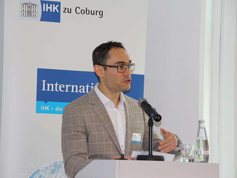 Deutsch-Brasilianischer Wirtschaftsdialog in Coburg Zu Besuch in Coburg: Luiz Eduardo Fonseca de Carvalho Gonçalves, der Gesandte der brasilianischen Botschaft in Berlin