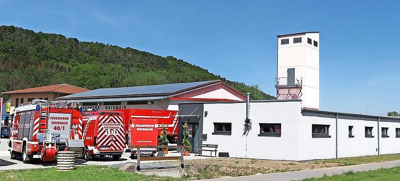 Gut integriert wurde der Anbau in das bestehende Feuerwehrhaus.