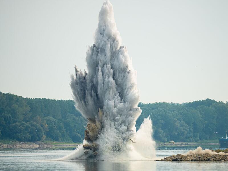Niedrigwasser der Donau in Rumänien Niedrigwasser der Donau in Rumänien