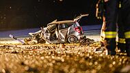 In diesem Mercedes saß der verstorbene Fahrer des Unfalls bei Mühlhausen. In diesem Mercedes saß der verstorbene Fahrer des Unfalls bei Mühlhausen.