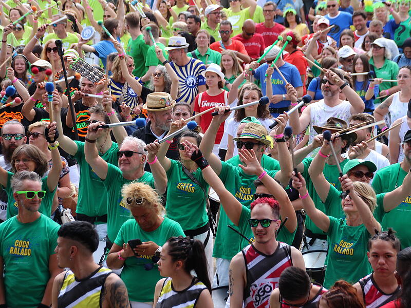 Trommeln für den Frieden beim Samba-Festival in Coburg 2025