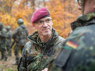 Der neue Hammelburger Standortälteste Oberst Andreas Reyer ist nicht nur für die Infrastruktur auf dem Lagerberg, sondern auch für die Ausbildung von Soldaten an der Infanterieschule zuständig.