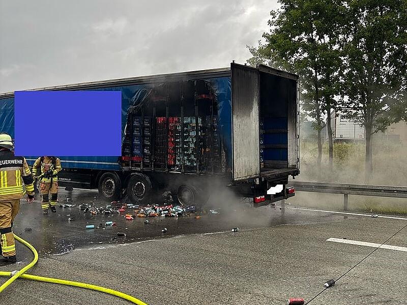 LKW A9 in Brand