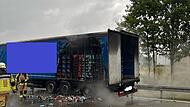 LKW A9 in Brand